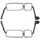 Pair Black Manual Mirrors For 2002-2018 International 4300 4200 Left +Right