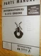 International Harvester U-372 Engine Parts Manual Model Gasoline H-60 H-65 H-70