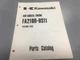Kawasaki FA210D illustrated parts list,Engine Parts Manual #99910-2088