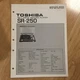 Original Toshiba Service Manual for SP SR Model Turntables ~ Select One