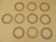 10 CLUTCH FRICTION PLATES FOR JCB 550-140 550-170 550-80 560-80 5CX FASTRAC 3200