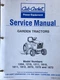 CUB CADET 1204-1872 GARDEN TRACTOR SERVICE MANUAL 192p ORIGINAL 772-3899 Unmarkd