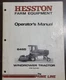 Hesston 6455 Windrower Tractor Operator's Manual Part # 700 703 963