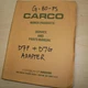 CARCO G-80 PS Winch CAT D7F  D7G TRACTOR Repair Shop Service manual Parts owner