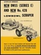 1957 Cat DW15 Series E Tractor & 428 Scraper NEW METAL SIGN: 12x16" Free Ship.
