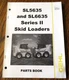 Gehl SL6635  SL5635 Series II Skid Steer Loader Parts Book  Manual ORIGINAL 2002