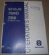 NEW HOLLAND 750HD 2358 DISC AUGER HEAD OPERATION & MAINTENANCE MANUAL BOOK