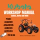 KUBOTA M6800 M6800S M9200 M9000 TRACTOR SERVICE REPAIR WORKSHOP MANUAL ON USB