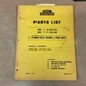 Ford 144 & 172 DIESEL ENGINE & POWER UNITS PARTS MANUAL CATALOG BOOK LIST, 4 CYL