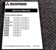 Mitsubishi FG35K Forklift CHASSIS MAST & OPTIONS Service Repair Manual 50001-Up