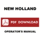 New Holland TL TL70 TL80 TL90 TL100 Operator's Manual use Instructions CD ENG