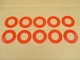 10 BUCKET PIN SHIMS 40MM FOR JCB 8040Z 8045Z