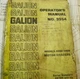 GALION A556 A606  MOTOR GRADER  OPERATORS MANUAL 09725-UP  NO 3954