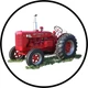 IH McCormick Super W6-TA Tractor NEW Sign: 14" Dia. Round USA STEEL