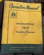 Vintage International TD-9 Crawler Tractor Operators Manual