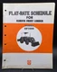 Kubota BF900 Front End Loader Flat-Rate Schedule Manual