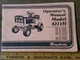 Vintage Simplicity 4211H Riding Mower Yard Lawn Garden Tractor Owner Manual 1985