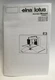 Elna Lotus Service Manual Sewing Machine Models ec 15 - zz 25 - sp 35 - tsp 36