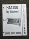 Gehl HA1200 Hay Attachment Service Parts Manual