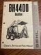 Gehl BH4400 Backhoe Owner's Service and Parts Manual 901370