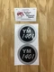 ROUND HOOD BADGE DECAL SET (2) FITS: YANMAR YM1401