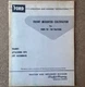 Ford Front Mount Cultivator for Series 701-901 Tractor Operating Assembly Manual