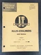 I&T Allis Chalmers Tractor Shop Manual Tractor Brochure IT 1200 D-10 D-12
