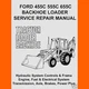  3 Volume Ford Tractors 455c 555c 655c Backhoe Loader Shop Service Repair Manual