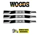 (3) SET OF  FINISHING MOWER BLADES FOR WOODS L306 RM306 RM600 PART# 13404 31306