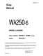 Komatsu WA250-6 Wheel Loader Repair Shop Service Manual Workshop Book
