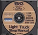 1983 Ford Truck Shop Manual 5 Book Set on CD F150 F250 F350 Bronco Van Service