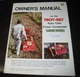 Troy Bilt Horse (c1977) Owners Manual, Master Parts Catalog, 8 Hp Supplement +