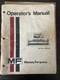 Massey Ferguson MF 300 Combine Operators Manual