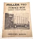 USED MILLER PRO FORAGE BOX OPERATORS MANUAL MODEL 2150 / 2175 / 220 5C-REV. 2/85