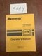 Vermeer BP6800 / BP7800 Bale Processor OPERATOR'S Manual NOS