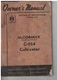 1949 IH McCormick C-254 Cultivator Owner's Manual
