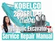 Kobelco Excavator 260SRLC-3 (Tier-4) Service Repair Manual