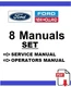 4000 SET Ford Tractor Service Manual Repair Operators Owners Holland PDF USB