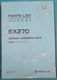 HITACHI EX270 EXCAVATOR EQUIPMENT COMPONENT PARTS MANUAL BOOK CATALOG S/N 05001-