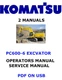 Komatsu PC600-6 Hydraulic Excavator Owners Service Shop Operators Manual PDF