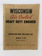 Wisconsin Air Cooled Heavy Duty Engine S-7D Parts List & Instruction Book EUC
