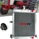 ALUMINUM RADIATOR FOR CASE IH INTERNATIONAL 574 674 2500A TRACTOR DIESEL ENGINE