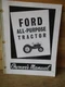 Ford Tractor 1958-1964 2000 4000 Owners Manual