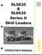 GEHL SL5635 AND SL6635 SERIES II SKID LOADERS OPERATORS MANUAL