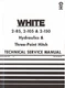 White Oliver 2-85 2-105 2-150 Hydraulics Three Point Hitch Shop Service Manual