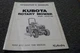 Kubota RCK60-24B Rotary Mower Owner Operator Manual User Guide xz