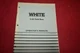 White 2-85 Tractor Operator's Manual TBPA 