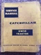 CAT CATERPILLAR DW20 TRACTOR SERVICE SHOP REPAIR MANUAL 57C 67C 87E 88E