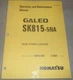 KOMATSU SK815-5NA SKID STEER LOADER OPERATION MAINTENANCE MANUAL S/N A10001-UP