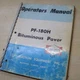 BLAW KNOX PF-180H BITUMINOUS PAVER FINISHER Owner Operator Book Manual Guide
